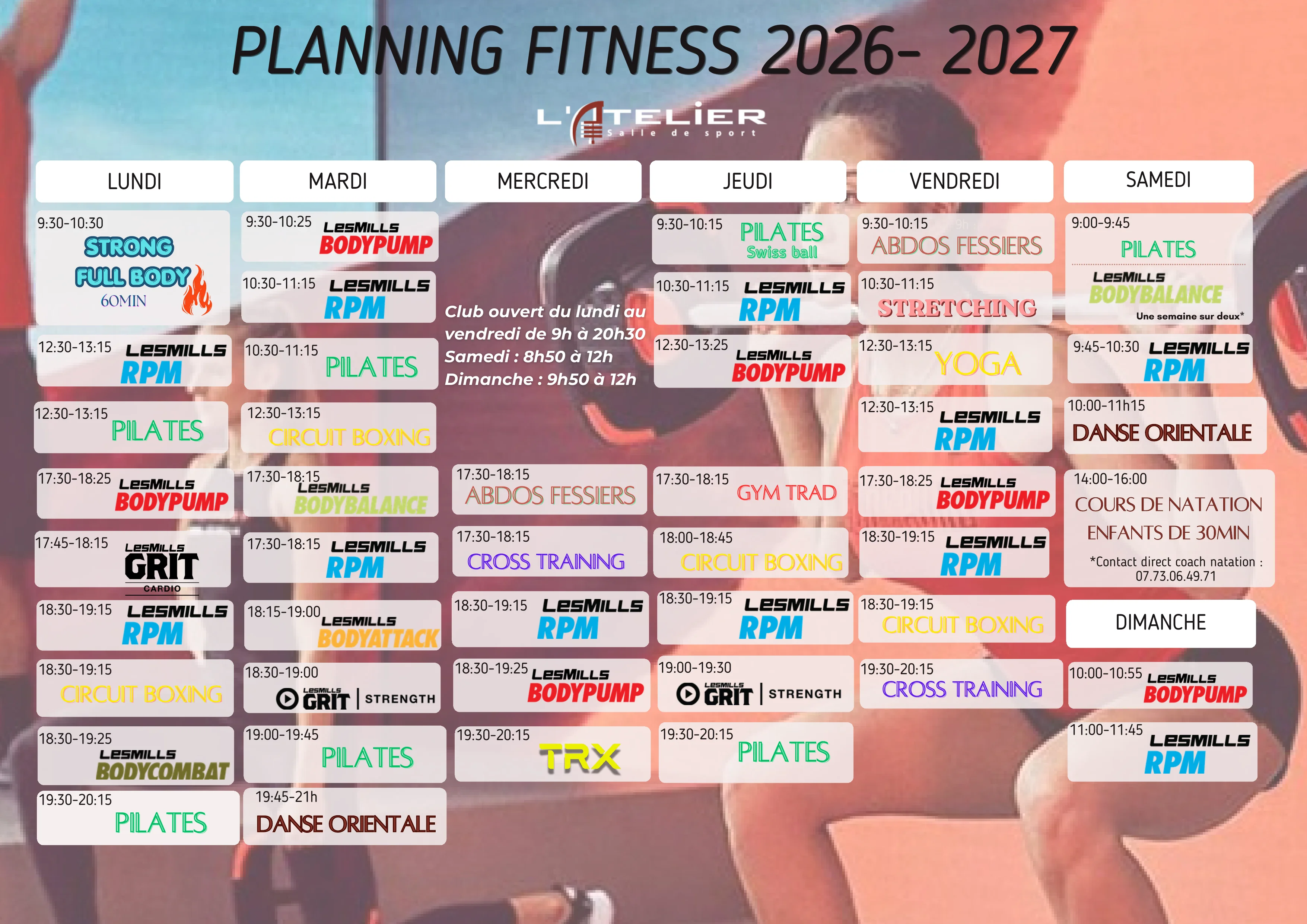 Planning Fitness 2026-2027